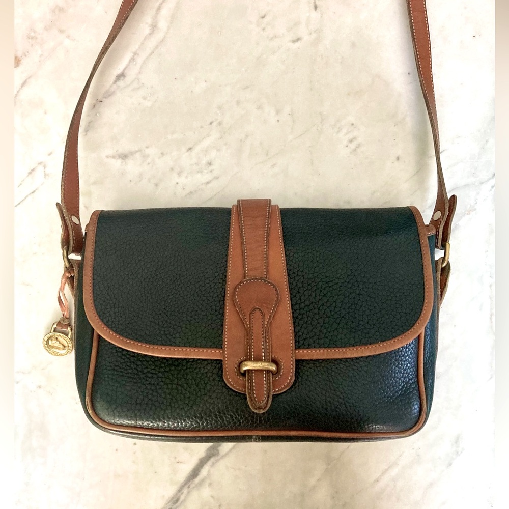 [SOLD] Dooney & Bourke Vintage Equestrian Leather Crossbody Bag